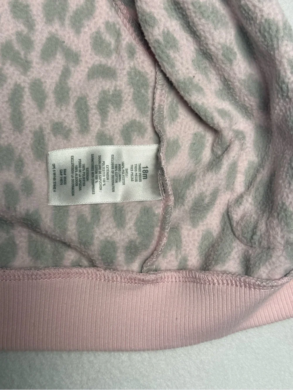 Carter’s Baby Girl Pink Leopard Fleece Hooded Vest